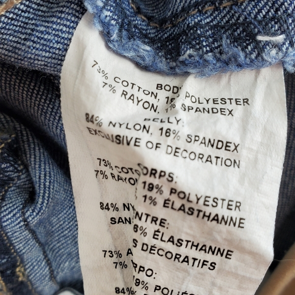 JESSICA SIMPSON Skinny Maternity Jeans Blue Sz Medium (8-10) - Picture 4 of 7